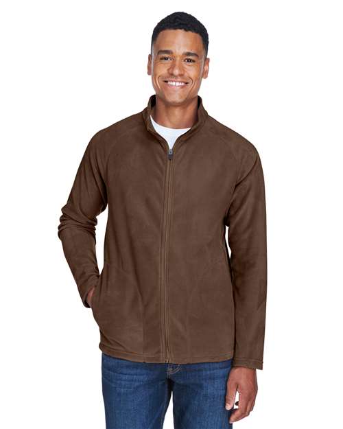 Team 365 Men's Campus Microfleece Jacket - Team 365 TT90 Sport Dark Brown XS