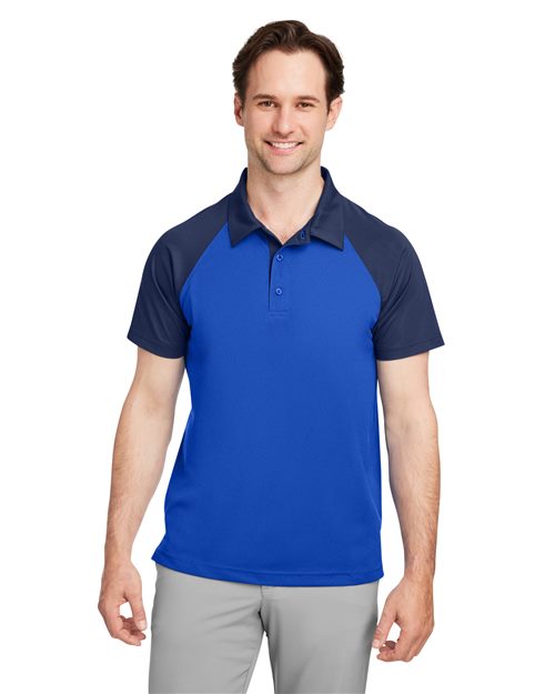 Team 365 Men's Command Snag - Protection Colorblock Polo - Team 365 TT21C Sport Dark Navy/ Sport Graphite XS