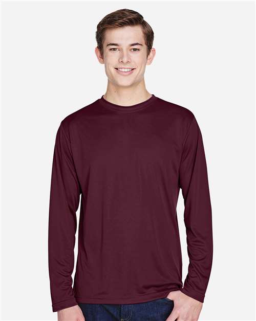 Team 365 Men's Zone Performance Long Sleeve T-Shirt - Team 365 TT11L Sport Dark Maroon XS