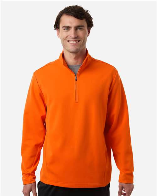 Team 365 Unisex Squad Cadet Quarter - Zip Tech Fleece Pullover - Team 365 TT401 Sport Orange XS