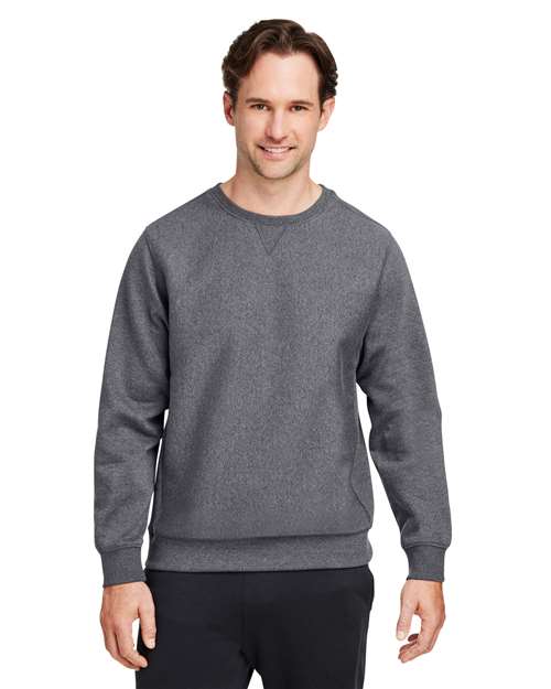 Team 365 Unisex Zone HydroSport™ Heavyweight Crewneck Sweatshirt - Team 365 TT98 Dark Grey Heather XS