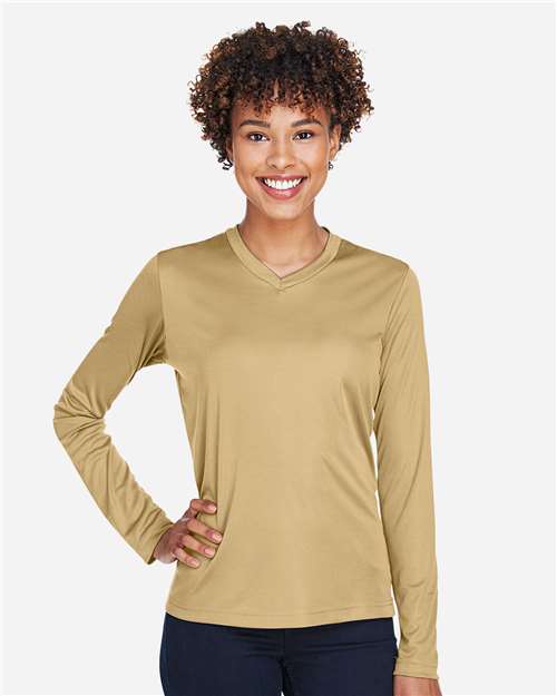 Team 365 Women's Zone Performance Long Sleeve T-Shirt - Team 365 TT11WL Sport Vegas Gold XS