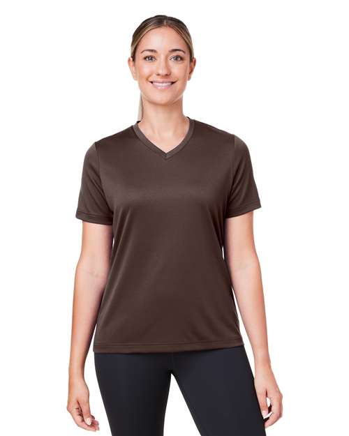 Team 365 Women's Zone Performance Mesh T-Shirt - Team 365 TT15W Sport Dark Brown XS