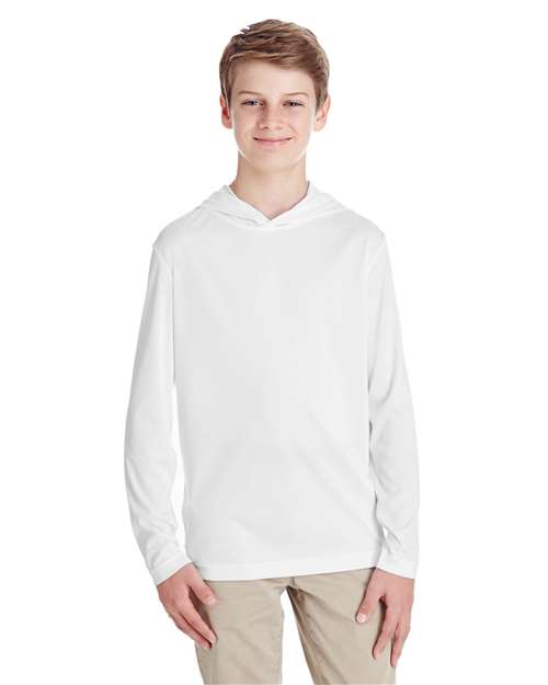 Team 365 Youth Zone Performance Hooded T-Shirt - Team 365 TT41Y White S