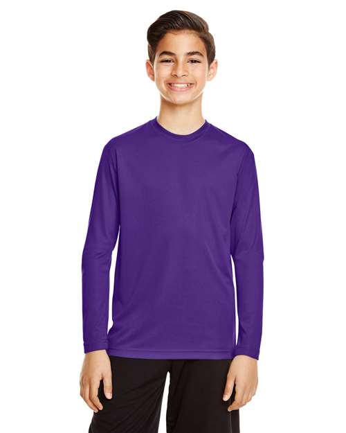Team 365 Youth Zone Performance Long Sleeve T-Shirt - Team 365 TT11YL Sport Purple XS