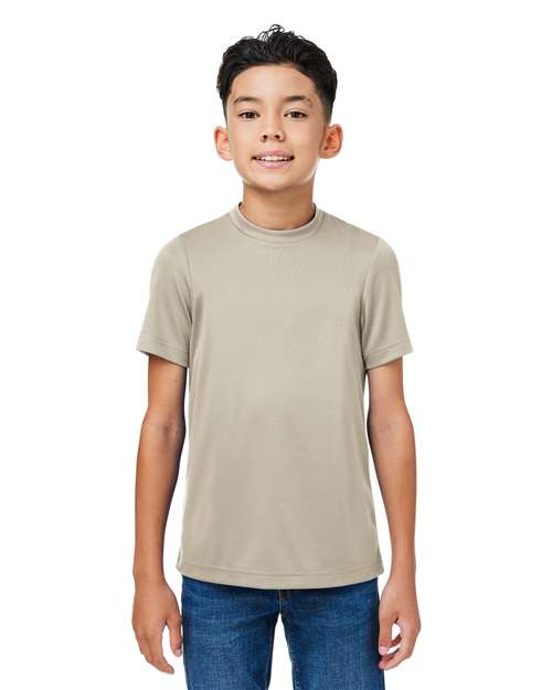 Team 365 Youth Zone Performance Mesh T-Shirt - Team 365 TT15Y Desert Khaki XS