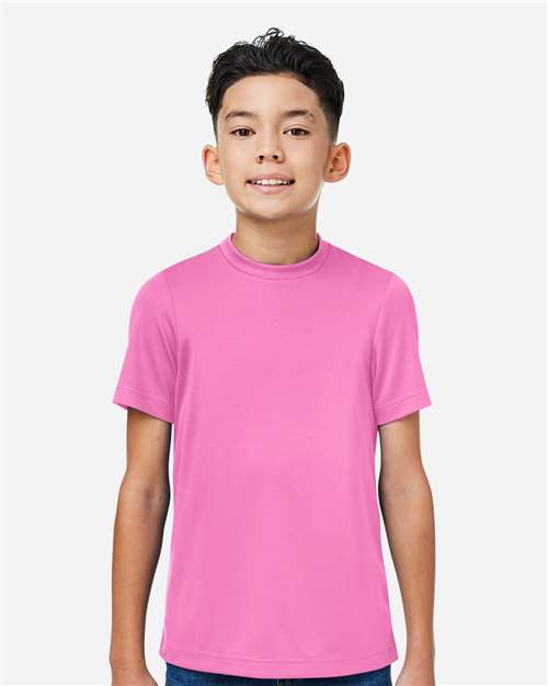 Team 365 Youth Zone Performance Mesh T-Shirt - Team 365 TT15Y Sport Charity Pink XS