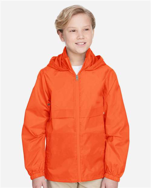 Team 365 Youth Zone Protect Lightweight Jacket - Team 365 TT73Y Sport Orange S