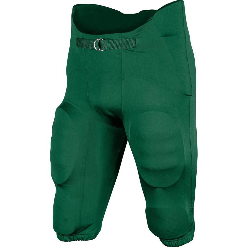 TERMINATOR 3 INTEGRATED FOOTBALL PANT W/BUILT - IN PADS | Champro FPU29 - Forest Green Forest Green Youth 2XS Accessories