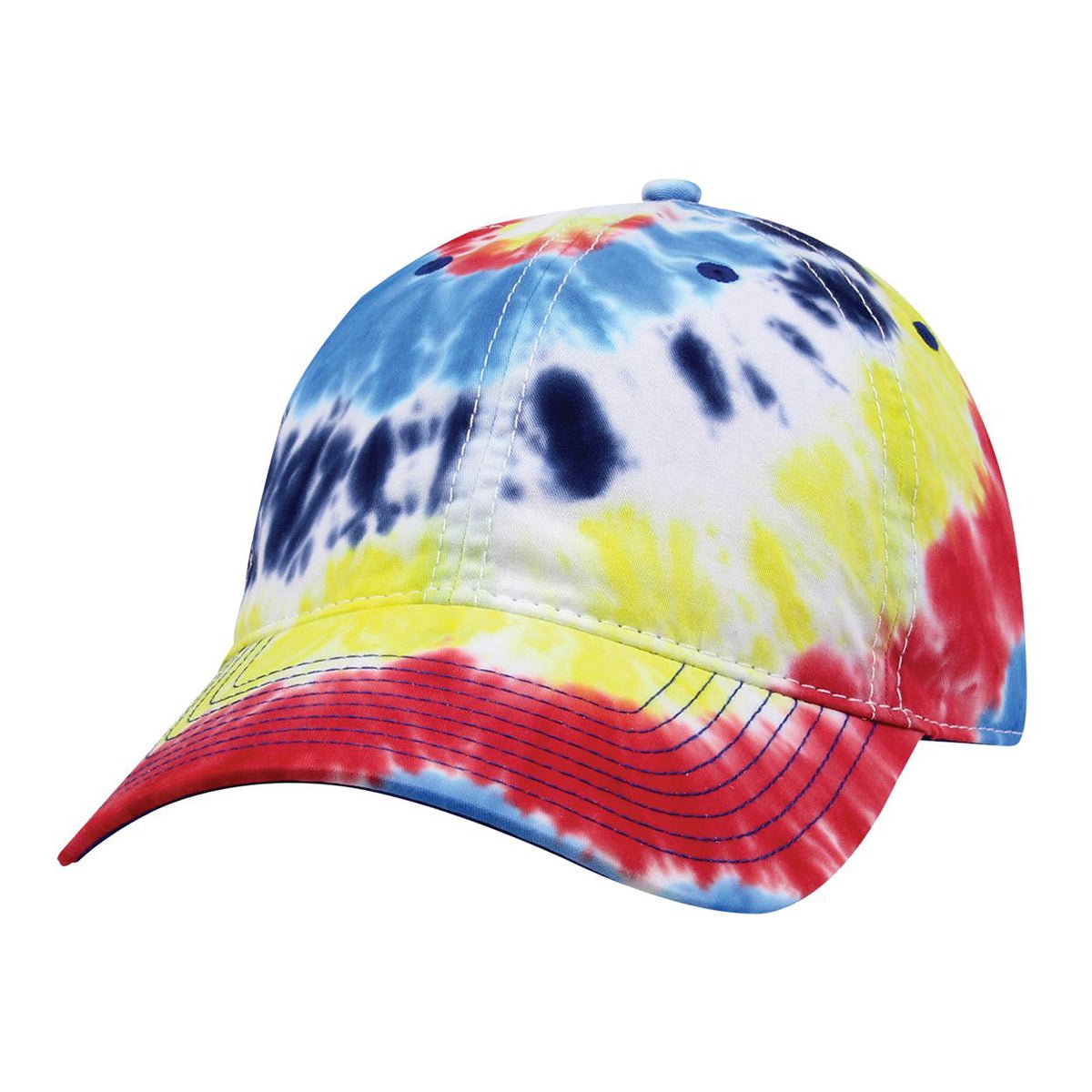 The Game - GB482 - Ashbury Tie Dyed Hat RAINBOW Adjustable Hats