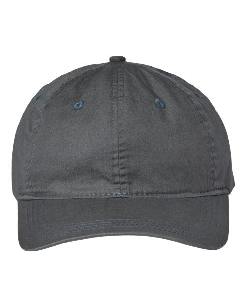 The Game Ultralight Cotton Twill Cap - The Game GB510 Charcoal Adjustable