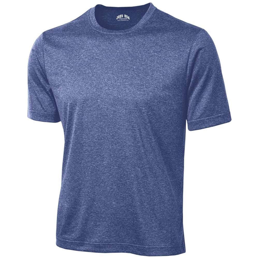 Men's Athletic Heather All Sport Training T-Shirts - True Royal Heather Joe's USA True Royal Heather X-Small