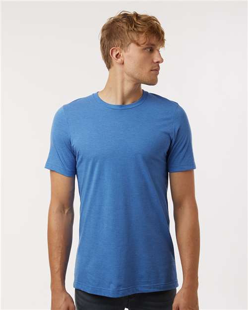 Tultex Unisex Combed CVC T-Shirt - Heather Royal - Tultex 602CVC Heather Royal XS Short Sleeve T-Shirts