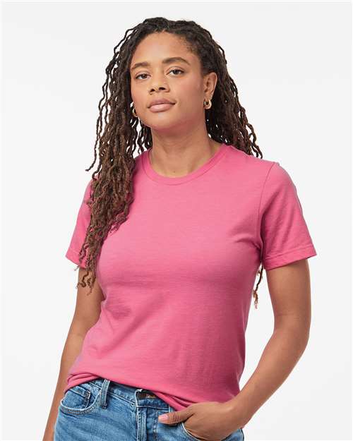 Tultex Unisex Combed CVC T-Shirt - Tultex 602CVC Heather Charity Pink XS Short Sleeve T-Shirts