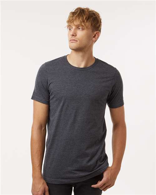 Tultex Unisex Combed CVC T-Shirt - Tultex 602CVC Heather Dark Grey XS Short Sleeve T-Shirts