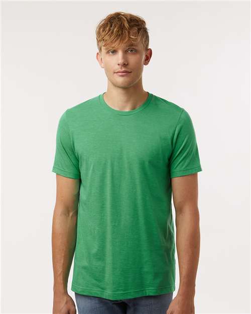Tultex Unisex Combed CVC T-Shirt - Tultex 602CVC Heather Kelly XS Short Sleeve T-Shirts
