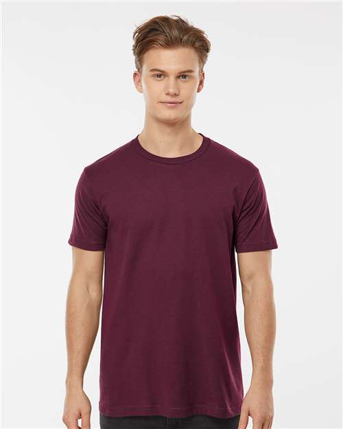 Tultex Unisex Fine Jersey T-Shirt - Burgundy - Tultex 202 Burgundy XS Short Sleeve T-Shirts