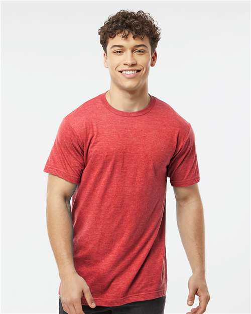Tultex Unisex Fine Jersey T-Shirt - Heather Red - Tultex 202 Heather Red XS Short Sleeve T-Shirts