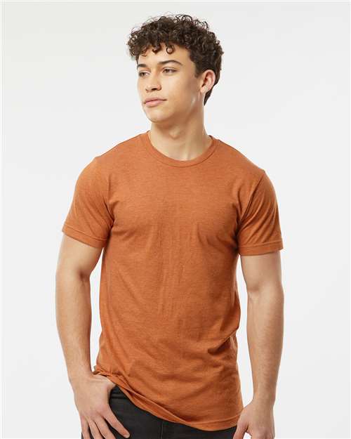 Tultex Unisex Fine Jersey T-Shirt - Heather Rust - Tultex 202 Heather Rust XS Short Sleeve T-Shirts