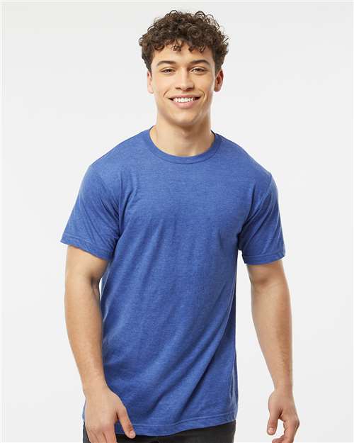 Tultex Unisex Fine Jersey T-Shirt - Tultex 202 Heather Royal XS Short Sleeve T-Shirts