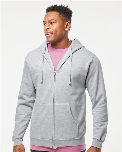 Tultex Unisex Full - Zip Hooded Sweatshirt - Tultex 331 Black XS Zip Hoodies