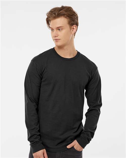 Tultex Unisex Heavyweight Jersey Long Sleeve T-Shirt - Tultex 291 Black S Long Sleeve T-Shirts