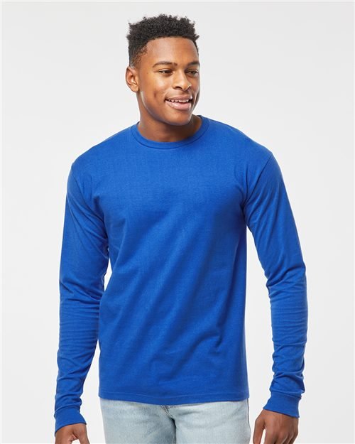 Tultex Unisex Heavyweight Jersey Long Sleeve T-Shirt - Tultex 291 Black S Long Sleeve T-Shirts