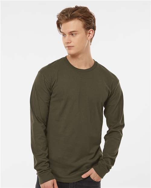 Tultex Unisex Heavyweight Jersey Long Sleeve T-Shirt - Tultex 291 Grape Leaf S Long Sleeve T-Shirts