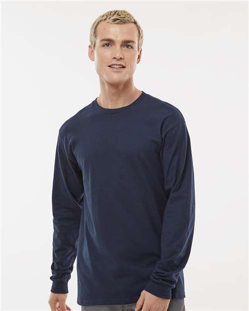 Tultex Unisex Heavyweight Jersey Long Sleeve T-Shirt - Tultex 291 Navy S Long Sleeve T-Shirts