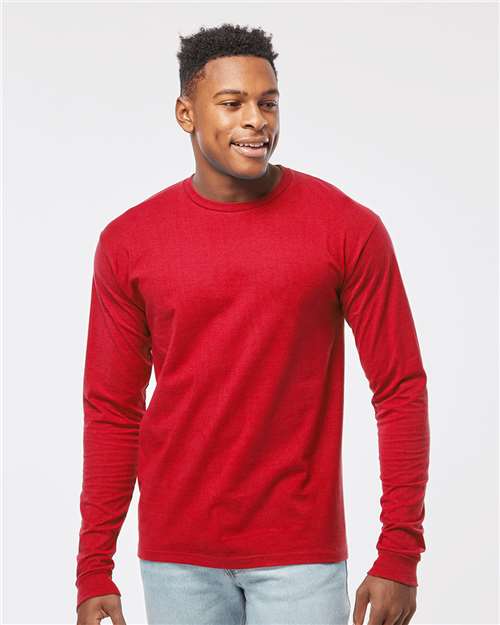 Tultex Unisex Heavyweight Jersey Long Sleeve T-Shirt - Tultex 291 Red S Long Sleeve T-Shirts