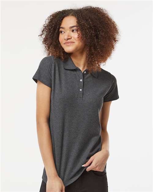 Tultex Women's 50/50 Sport Pique Polo - Tultex 401 Heather Charcoal S