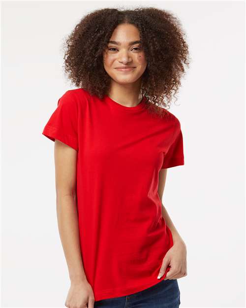 Tultex Women's Fine Jersey Classic Fit T-Shirt - Tultex 216 Red S Short Sleeve T-Shirts