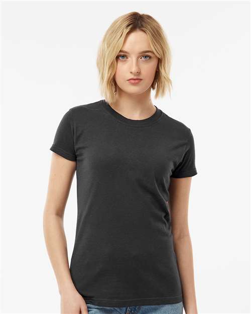 Tultex Women's Fine Jersey Slim Fit T-Shirt - Tultex 213 Coal XS Short Sleeve T-Shirts