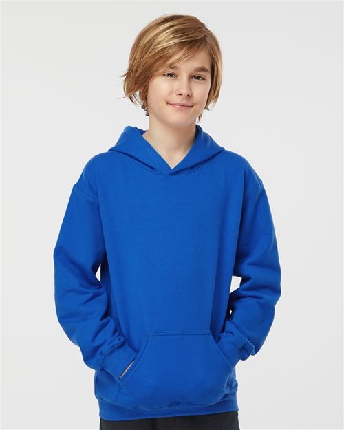 Tultex Youth Hooded Sweatshirt - Tultex 320Y Black XS Sweatshirts