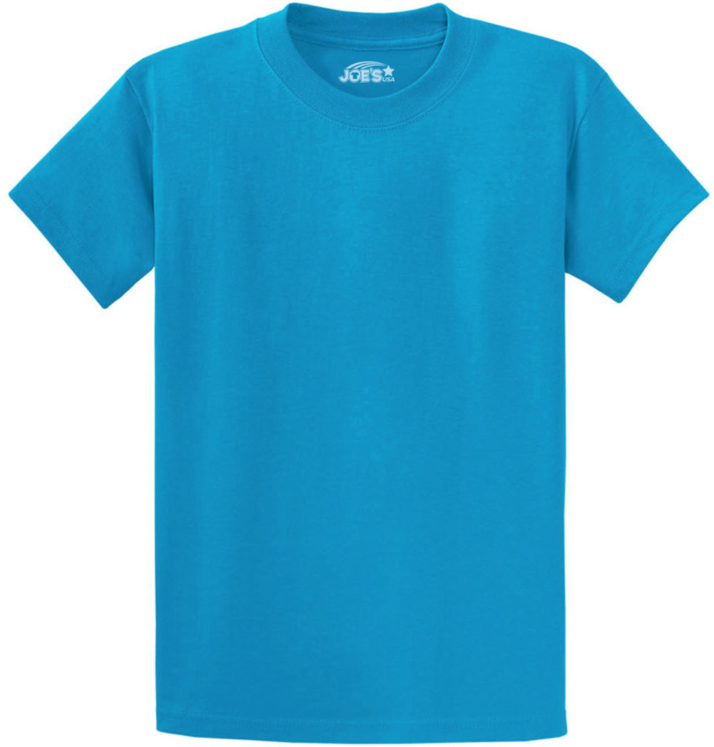 Joe's USA Mens Heavyweight Wholesale 6.1-ounce, 100% Cotton T-Shirt - Turquoise - JUSA T-Shirts Joe's USA Turquoise S