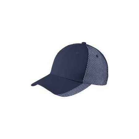 Two - Color Mesh Back Cap Black/White Hats