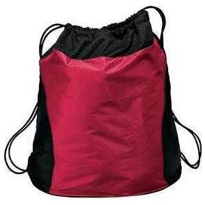 Two - Tone Cinch Pack Black Drawstring Bags