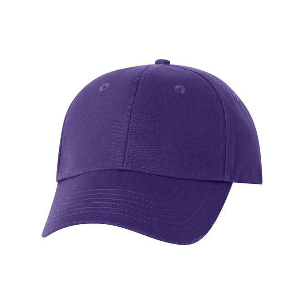 Valucap Chino Cap - Valucap VC600 Purple Adjustable Hats