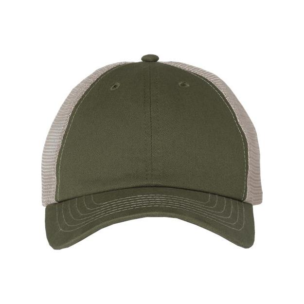 Valucap Contrast - Stitch Mesh - Back Cap - Valucap 3100 Grey/ Black Adjustable Hats