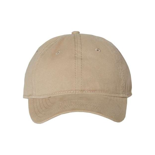 Valucap Unstructured Cap - Valucap AH35 Khaki Adjustable Hats