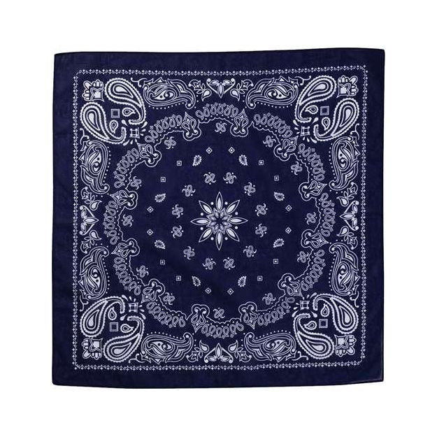 Valucap ValuMask Bandana - Valucap VC21 Navy Paisley One Size Hats