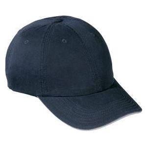Washed Twill Sandwich Bill Cap Navy/Khaki Hats