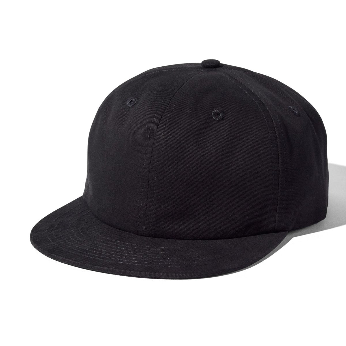 WELD 6 - Panel Brushed Cotton Hat - FTB BLACK Hats