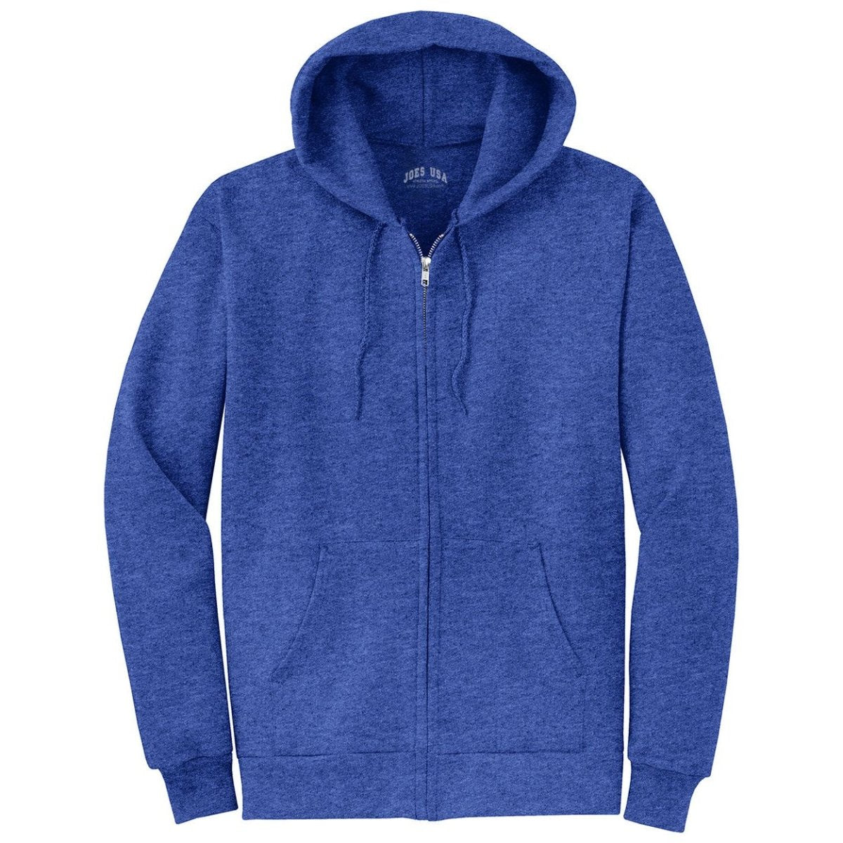 Wholesale Mens Heavy Blend Full - Zip Hooded Sweatshirt Heather Royal S Zip Hoodies