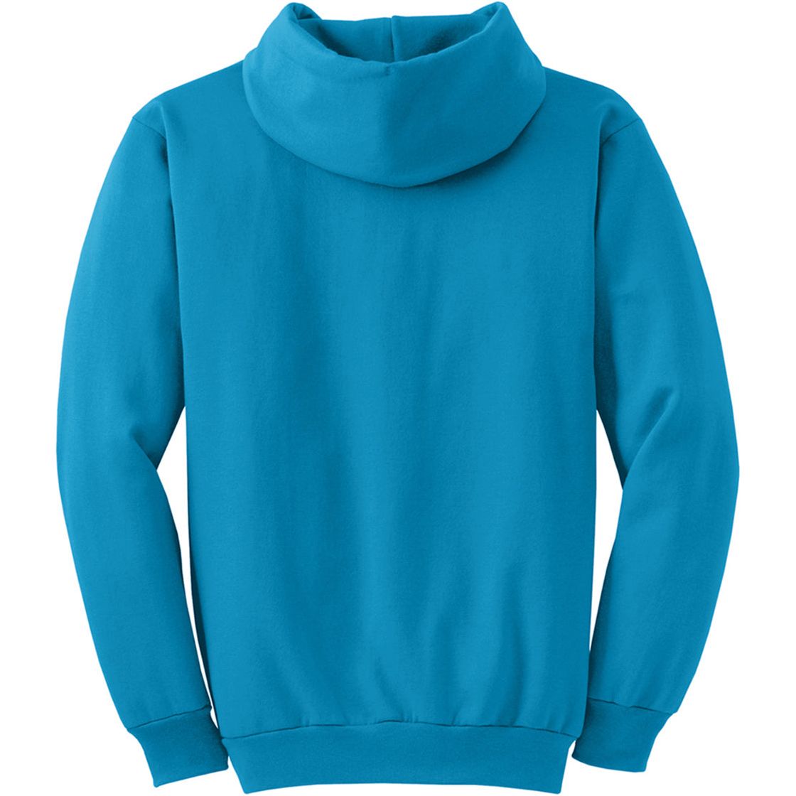 Wholesale Mens Heavy Blend Full - Zip Hooded Sweatshirt Neon Blue S Zip Hoodies
