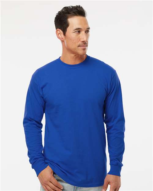 Wholesale Unisex Gold Soft Touch Long Sleeve T-Shirt Royal S Long Sleeve T-Shirts