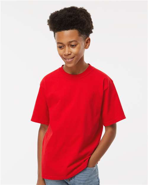 Wholesale Youth Soft Touch T-Shirt Deep Red XS Short Sleeve T-Shirts