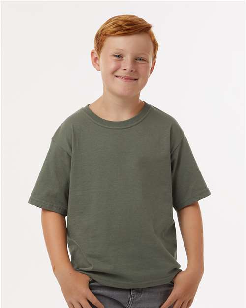 Wholesale Youth Soft Touch T-Shirt Military Green XS Short Sleeve T-Shirts