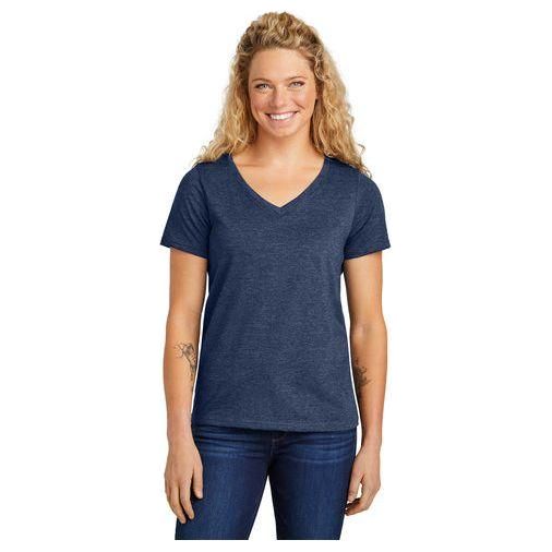 Women’s Daily V - Neck Tee Heather Navy X - Small Short Sleeve T-Shirts