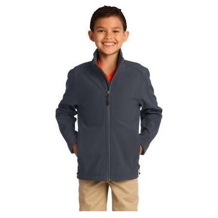Youth Core Soft Shell Jacket Youth X - Large Battleship Grey Soft Shell Jackets